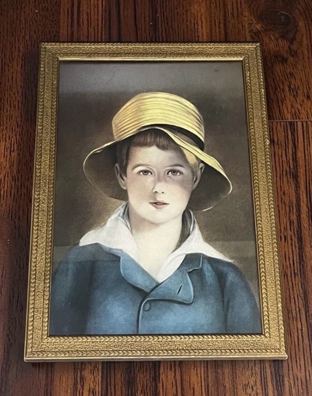 Vintage Wall Frame The Torn Hat,By Thomas Sully,Excellent Condition Rare